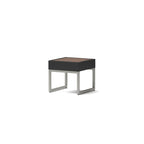 Ensemble 3 pièces Milo Espresso Sunbrella : fauteuils de jardin et table d'appoint