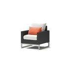 Ensemble 3 pièces Milo Espresso Sunbrella : fauteuils de jardin et table d'appoint