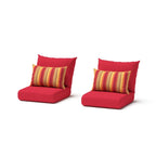Ensemble 3 pièces Milo Espresso Sunbrella : fauteuils de jardin et table d'appoint
