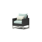 Ensemble 3 pièces Milo Espresso Sunbrella : fauteuils de jardin et table d'appoint