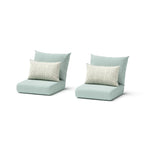 Ensemble 3 pièces Milo Espresso Sunbrella : fauteuils de jardin et table d'appoint