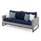 Ensemble de salon de jardin profond 7 pièces Milo Gray Sunbrella avec table