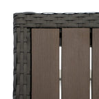 Sectionnel d'extérieur 4 pièces Milo Espresso Sunbrella avec table pour patio