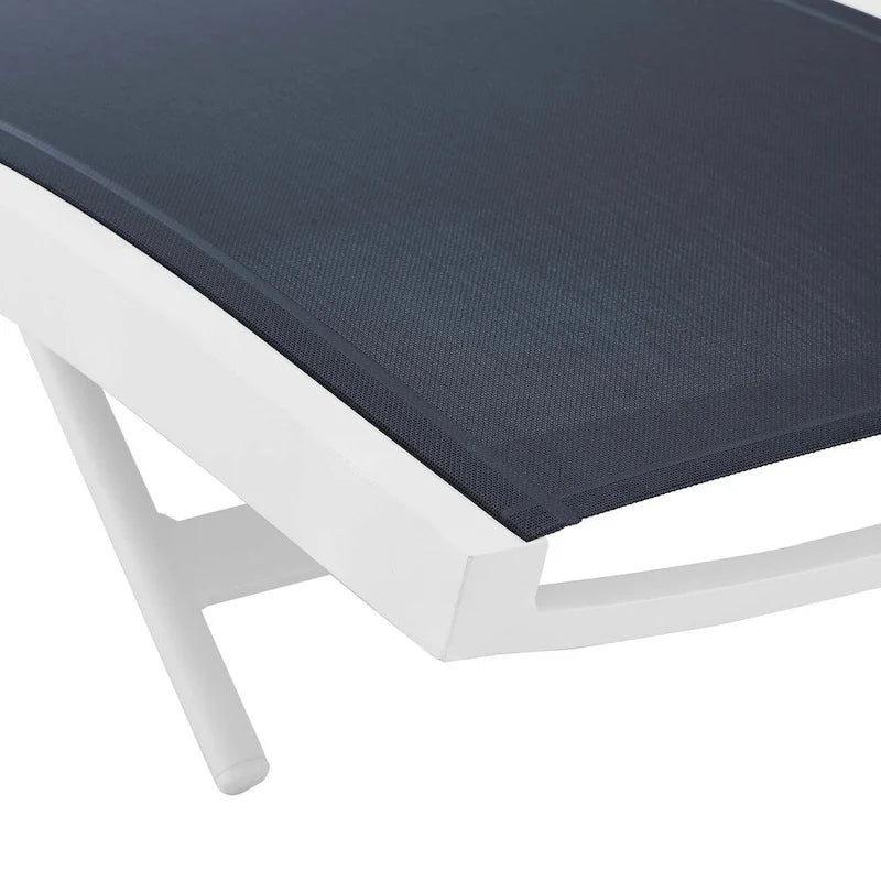 Glimpse - Lot de 2 chaises longues de patio en filet - N/A