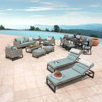 Ensemble de patio Milo Grey Sunbrella 18 pièces