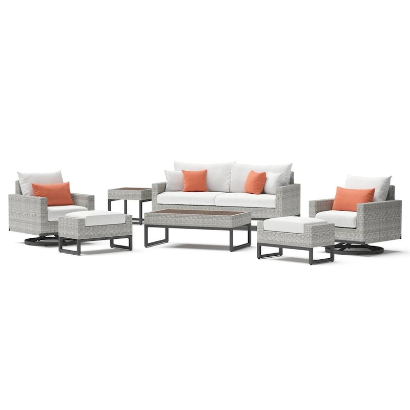Ensemble de patio Milo Grey Sunbrella 18 pièces