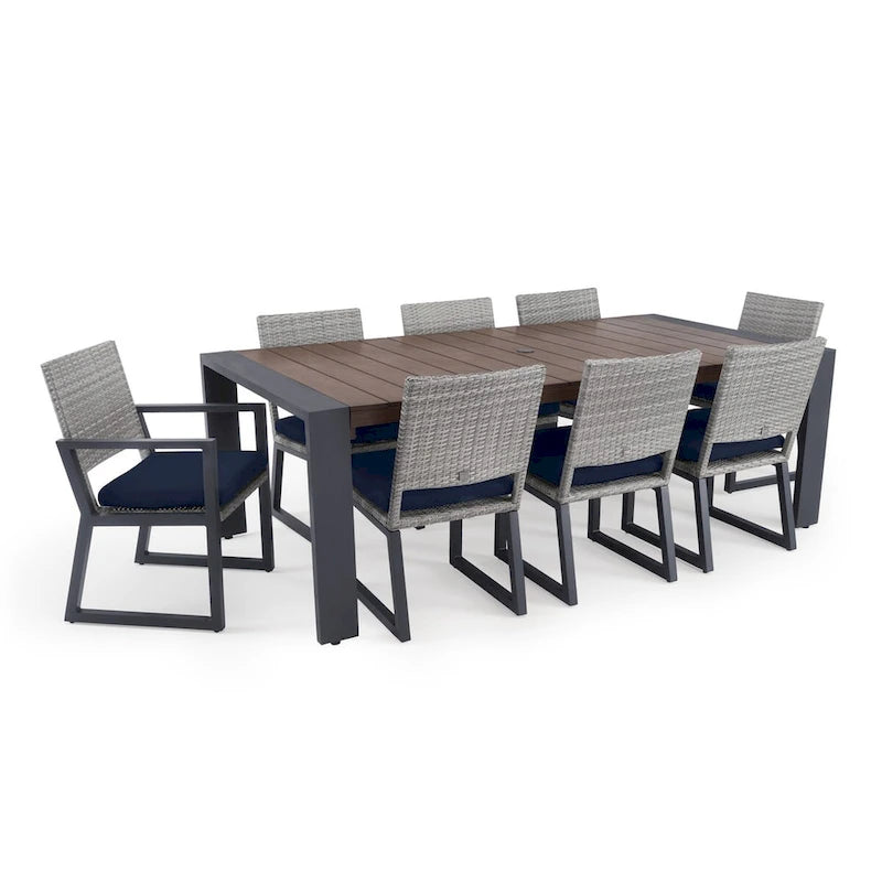 Ensemble de patio Milo Grey Sunbrella 18 pièces