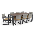 Ensemble de patio Milo Grey Sunbrella 18 pièces