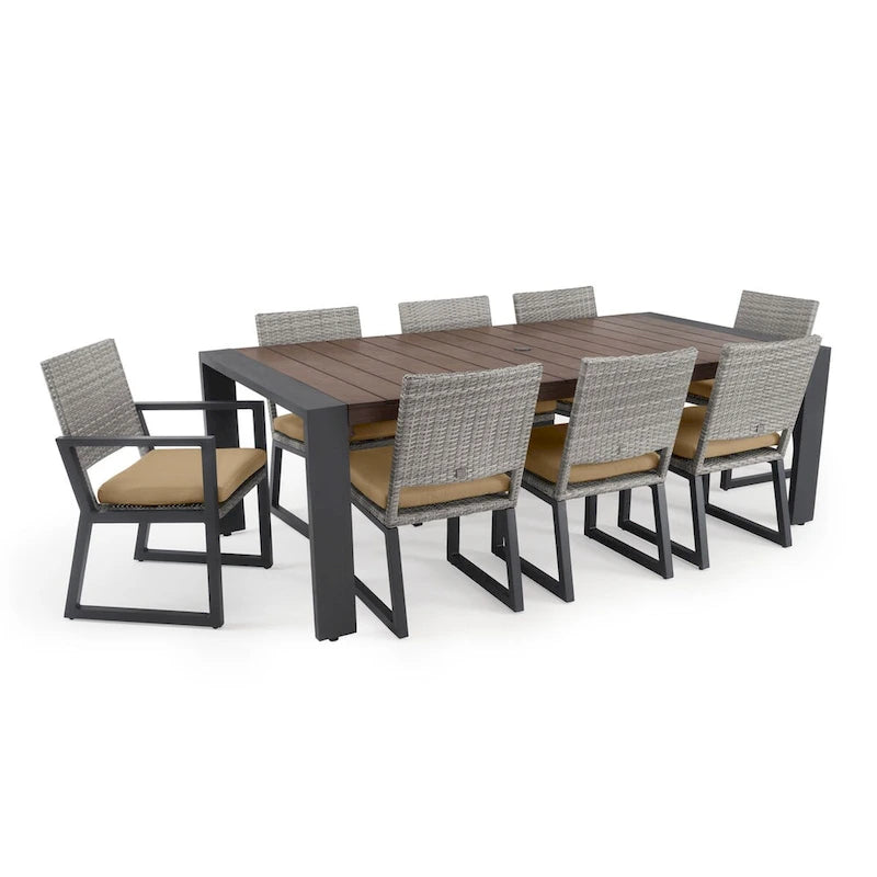 Ensemble de patio Milo Grey Sunbrella 18 pièces