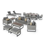 Ensemble de patio Milo Grey Sunbrella 18 pièces