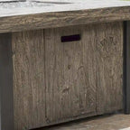 Ensemble de conversation de patio Deco 5 pièces Sunbrella avec foyer extérieur