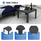 FINCATI Salon de Jardin Modulable d'Extérieur en Aluminium avec Table