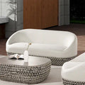 Canapé d'extérieur 3 places en osier tressé Willow 71 - 71 L x 36 P x 28,5 H
