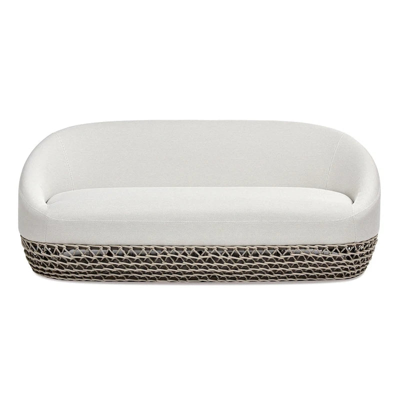 Canapé d'extérieur 3 places en osier tressé Willow 71 - 71 L x 36 P x 28,5 H