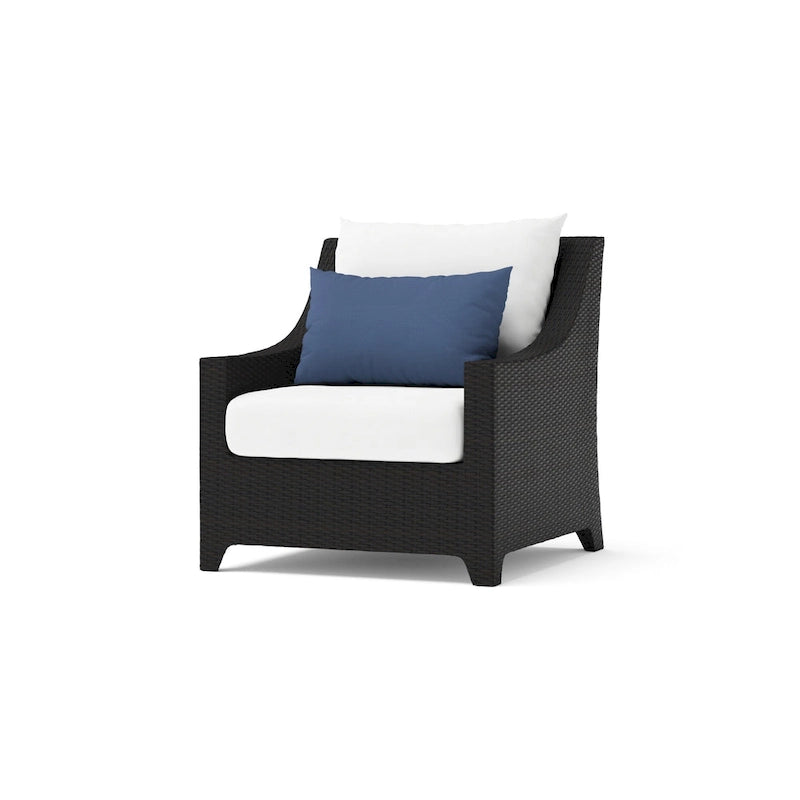 Ensemble Deco 3 pièces : 2 fauteuils de jardin en aluminium et 1 table d'appoint