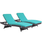Lot de 2 chaises de terrasse d'extérieur Gather