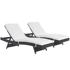 Lot de 2 chaises de terrasse d'extérieur Gather