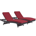 Lot de 2 chaises de terrasse d'extérieur Gather