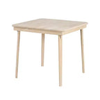 Table de jeu pliante Stakmore Classic Straight Edge en bois massif, cadre non fini