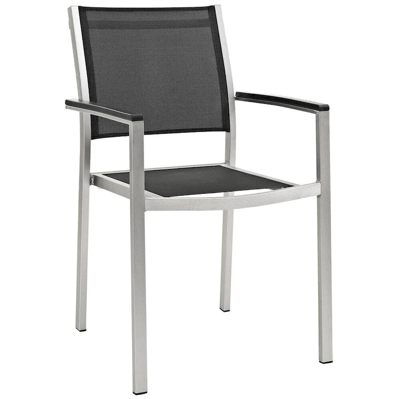 Ensemble de salle à manger d'extérieur Shore en aluminium de 7 pièces