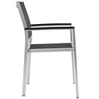 Ensemble de salle à manger d'extérieur Shore en aluminium de 7 pièces