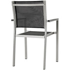 Ensemble de salle à manger d'extérieur Shore en aluminium de 7 pièces
