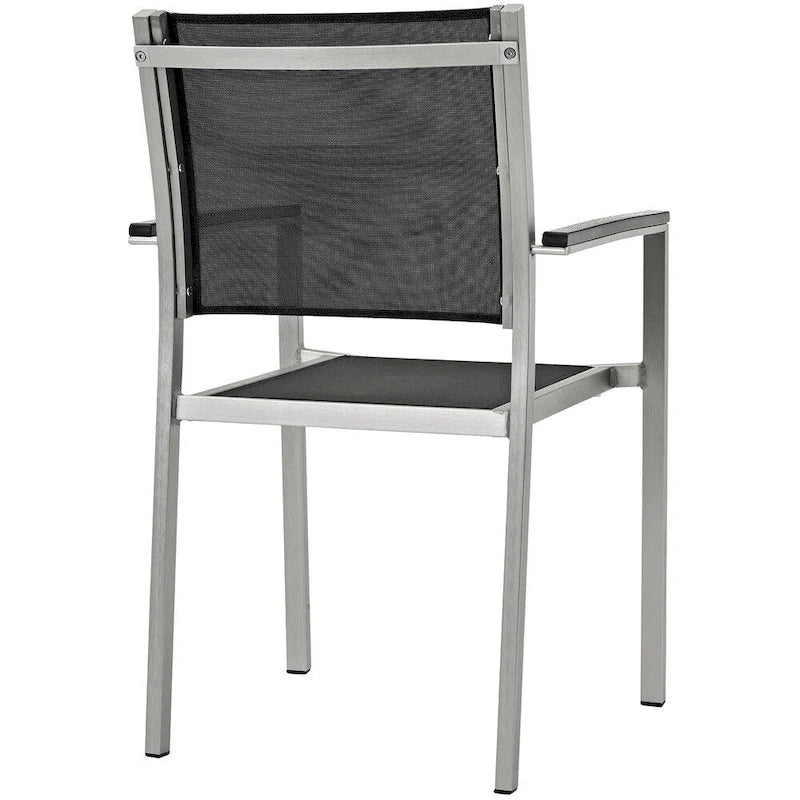 Ensemble de salle à manger d'extérieur Shore en aluminium de 7 pièces