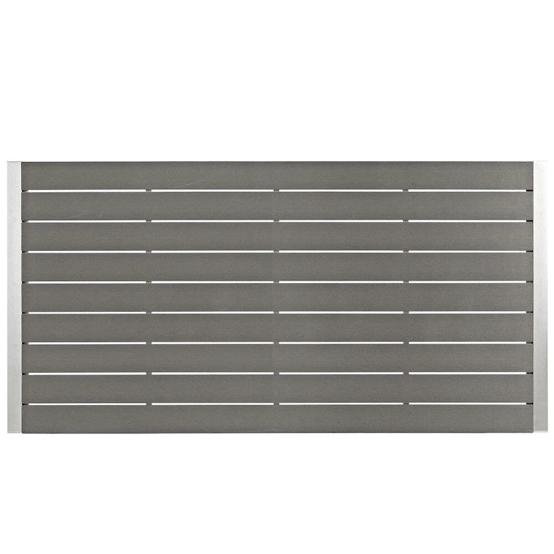 Ensemble de salle à manger d'extérieur Shore en aluminium de 7 pièces