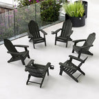 Chaises de jardin pliables LUE BONA en HDPS résistant aux intempéries, avec porte-gobelet, lot de 6 - 35P x 30L x 36,2H