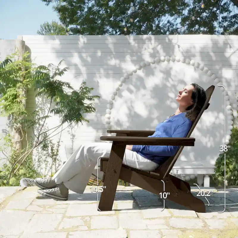 Chaises de jardin pliables LUE BONA en HDPS résistant aux intempéries, avec porte-gobelet, lot de 6 - 35P x 30L x 36,2H