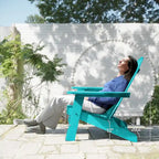 Chaises de jardin pliables LUE BONA en HDPS résistant aux intempéries, avec porte-gobelet, lot de 6 - 35P x 30L x 36,2H