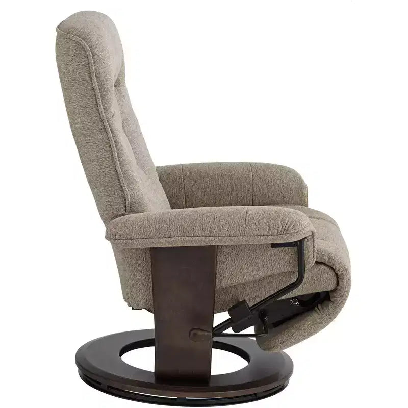 Fauteuil inclinable pivotant et réglable en tissu châtaigne Annika de BenchMaster