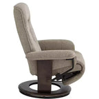 Fauteuil inclinable pivotant et réglable en tissu châtaigne Annika de BenchMaster