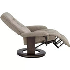 Fauteuil inclinable pivotant et réglable en tissu châtaigne Annika de BenchMaster