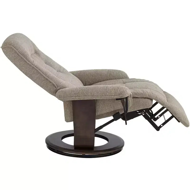 Fauteuil inclinable pivotant et réglable en tissu châtaigne Annika de BenchMaster