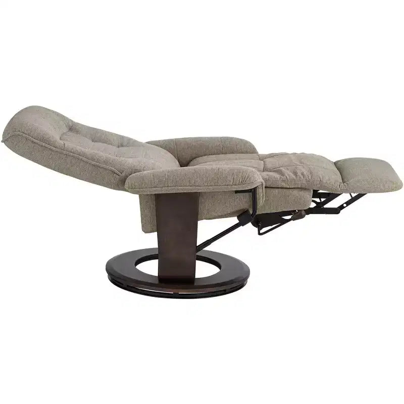 Fauteuil inclinable pivotant et réglable en tissu châtaigne Annika de BenchMaster