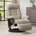 Fauteuil inclinable pivotant et réglable en tissu châtaigne Annika de BenchMaster