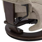 Fauteuil inclinable pivotant et réglable en tissu châtaigne Annika de BenchMaster