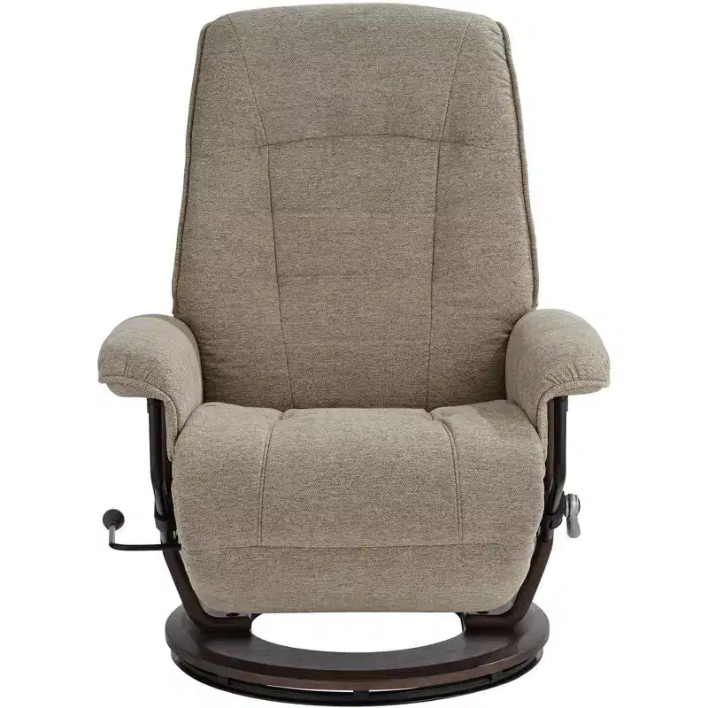 Fauteuil inclinable pivotant et réglable en tissu châtaigne Annika de BenchMaster