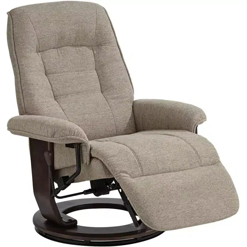 Fauteuil inclinable pivotant et réglable en tissu châtaigne Annika de BenchMaster