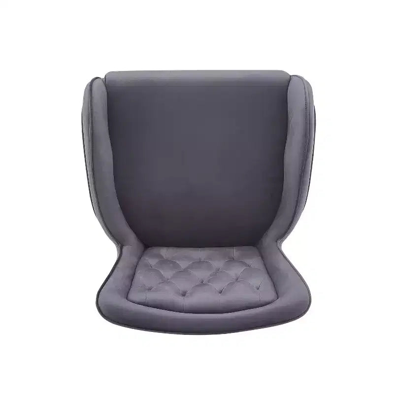 Lot de 2 tabourets de bar hauteur comptoir avec cadre en métal doré, tabourets touffetés en velours -ModernLuxe