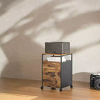 Classeur à roulettes, Meuble de rangement, 2 tiroirs
