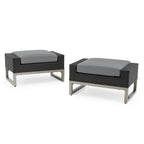 Ensemble de sièges profonds Milo Espresso Sunbrella 7 pièces pour patio extérieur avec mouvement