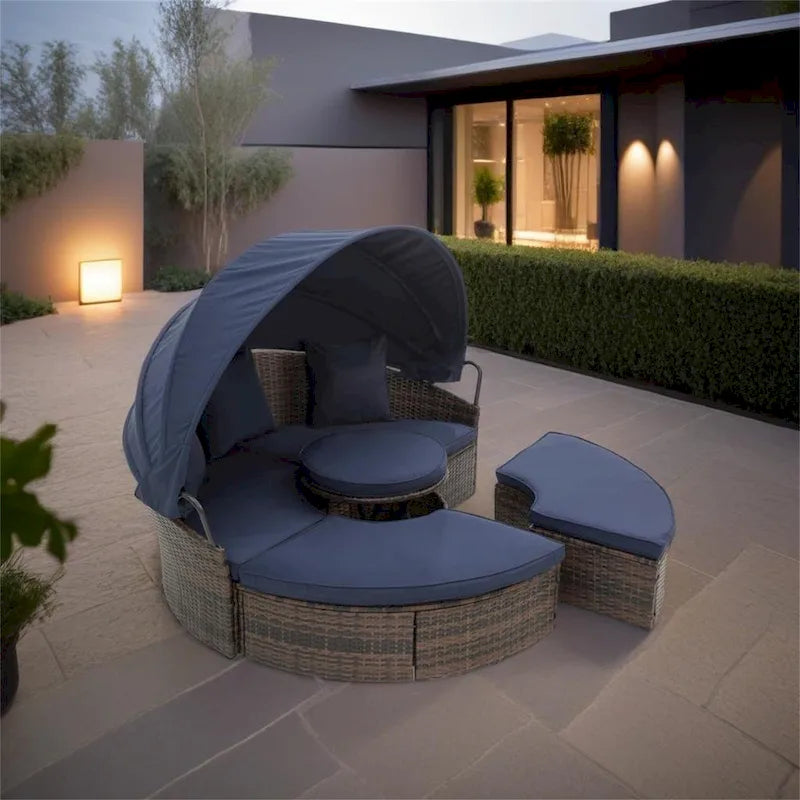 Outdoor Patio Canopy Bed Round Daybed