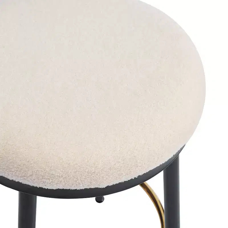 Tabourets de comptoir Christopher Knight Home Altrium 24,75 modernes en fer rembourré avec repose-pieds