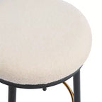 Tabourets de comptoir Christopher Knight Home Altrium 24,75 modernes en fer rembourré avec repose-pieds