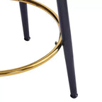 Tabourets de comptoir Christopher Knight Home Altrium 24,75 modernes en fer rembourré avec repose-pieds