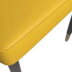 LeisureMod Allure Lot de 4 chaises de salle à manger modernes, assise et dossier rembourrés avec pieds en bois massif, chaises d'appoint contemporaines pour cuisine ou salle à manger
