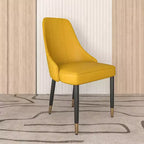 LeisureMod Allure Lot de 4 chaises de salle à manger modernes, assise et dossier rembourrés avec pieds en bois massif, chaises d'appoint contemporaines pour cuisine ou salle à manger