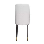 LeisureMod Allure Lot de 4 chaises de salle à manger modernes, assise et dossier rembourrés avec pieds en bois massif, chaises d'appoint contemporaines pour cuisine ou salle à manger